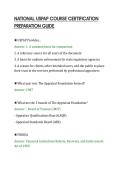 NATIONAL USPAP COURSE CERTIFICATION&NewLine;PREPARATION GUIDE&NewLine;