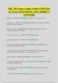 MIC 205 Exam 1 Study Guide UPDATED &NewLine;ACTUAL QUESTIONS AND CORRECT &NewLine;ANSWERS