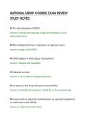NATIONAL USPAP COURSE EXAM REVIEW&NewLine;STUDY NOTES&NewLine;