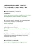 NATIONAL USPAP COURSE EXAMPREP&NewLine;QUESTIONS AND DETAILED SOLUTIONS