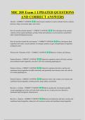 MIC 205 Exam 1 UPDATED QUESTIONS &NewLine;AND CORRECT ANSWERS
