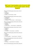 WSET Level 1 Exam Questions with all Correct & 100&percnt; Verified Answers &vert;Actual Complete Update &vert;Already Graded A&plus;