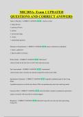 MIC205A- Exam 1 UPDATED &NewLine;QUESTIONS AND CORRECT ANSWERS