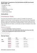 SPE 567 Module 2 Comprehension Check Quiz Questions and 100&percnt; Correct Answers 2026&sol;27 Update - ASU