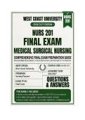 NURS 201 midterm & Final exam Bundled Medical Surgical Nursing Questions And Answers 2026&sol;2027 West Coast University