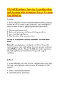 FISDAP Readiness Practice Exam Questions and Answers with Rationales Latest Versions Top Rated A&plus;
