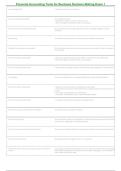 Financial Accounting&colon; Tools for Business Decision Making &vert; Exam 1 Practice Questions & Verified Answers &vert; 2026&sol;2027