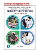 Test Bank for Community Health Nursing A Canadian Perspective 5th Edition by Stamler &vert; ISBN&colon; 9780134837888 &vert; All Chapters 