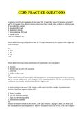 CCRN PRACTICE QUESTIONS ANSWERS