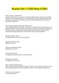 Practice Test 1 CCRN &lpar;Pass CCRN&rpar;