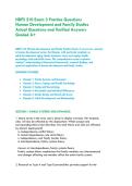 HDFS 210 Exam 3 Practice Questions -&NewLine;Human Development and Family Studies &vert;&NewLine;Actual Questions and Verified Answers&NewLine;Graded A&plus;&NewLine;