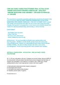 CMN 568 FAMILY NURSE PRACTITIONER FINAL ACTUAL EXAM -&NewLine; HIGHER EDUCATION NURSING CURRICULUM - 2026&sol;2027  &vert;&NewLine; VERIFIED QUESTIONS AND ANSWERS &plus; DETAILED RATIONALES &NewLine; A&plus; GRADED&NewLine;