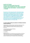 DAVITA PCT EXAM  -&NewLine; ACTUAL EXAM TEST BANK 2026&sol;2027 &vert;&NewLine;PATIENT CARE TECHNICIAN &lpar;PCT&rpar; FINAL EXAM PREP &vert;&NewLine;VERIFIED QUESTIONS AND ANSWERS &plus; DETAILED RATIONALES &NewLine; A&plus; GRADED&NewLine;