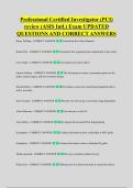 Professional Certified Investigator &lpar;PCI&rpar; &NewLine;review &lpar;ASIS Intl&period;&rpar; Exam UPDATED &NewLine;QUESTIONS AND CORRECT ANSWERS