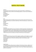 BATES TEST BANK ANSWERED SET