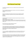 CH 6 Physical Exam PrepU Answered set