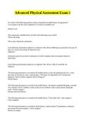 Advanced Physical Assessment Exam 1