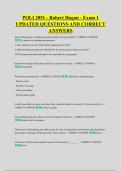 POLI 2051 - Robert Hogan - Exam 1 &NewLine;UPDATED QUESTIONS AND CORRECT &NewLine;ANSWERS