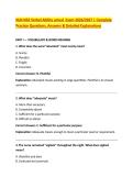 NLN NEX Verbal Ability actual  Exam 2026&sol;2027 &vert; Complete &NewLine;Practice Questions&comma; Answers & Detailed Explanations 