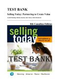 Test Bank &mdash; Selling Today&colon; Partnering to Create Value&comma; 8th Canadian Edition &lpar;Manning&comma; Ahearne&comma; Reece & MacKenzie&comma; 2021&rpar; &vert; All Chapters 1-17 Covered&NewLine;