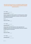 WGU D225 Field Experience Hours Log  EXAM WITH COMPLETE EXAM &NewLine;QUESTIONS AND CORRECT DETAILED ANSWERS &lpar;VERIFIED ANSWERS&rpar; &NewLine;ALREADY GRADED A&plus;