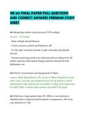 NR 341 FINAL PAPER FULL QUESTIONS&NewLine;AND CORRECT ANSWERS PREMIUM STUDY&NewLine;SHEET