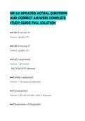NR 341 UPDATED ACTUAL QUESTIONS&NewLine;AND CORRECT ANSWERS COMPLETE&NewLine;STUDY GUIDE FULL SOLUTION&NewLine;