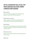 NR 395 COURSEWORK 2026 ACTUAL TEST&NewLine;PAPER QUESTIONS SOLUTIONS VERIFIED&NewLine;COMPLETE STUDY PACKAGE&NewLine;