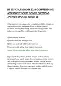 NR 395 COURSEWORK 2026 COMPREHENSIVE&NewLine;ASSESSMENT SCRIPT SOLVED QUESTIONS&NewLine;ANSWERS UPDATED REVIEW SET&NewLine;