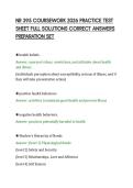 NR 395 COURSEWORK 2026 PRACTICE TEST&NewLine;SHEET FULL SOLUTIONS CORRECT ANSWERS&NewLine;PREPARATION SET&NewLine;