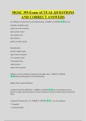 MGSC 395 Exam ACTUAL QUESTIONS &NewLine;AND CORRECT ANSWERS
