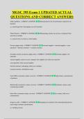 MGSC 395 Exam 1 UPDATED ACTUAL &NewLine;QUESTIONS AND CORRECT ANSWERS