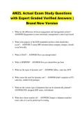 AMZL Actual Exam Study Questions &NewLine;with Expert Graded Verified Answers &vert; &NewLine;Brand New Version 