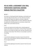 NR 443 WEEK 6 ASSIGNMENT 2026 FINAL&NewLine;PAPER REVIEW QUESTIONS ANSWERS&NewLine;BUNDLED PRACTICE COLLECTION