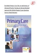 Test Bank Primary Care The Art and Science of Advanced Practice Nursing An Interprofessional Approach 6th Edition Dunphy Exam Questions Answers Study Resource&vert;Ace your exam on your first attempt &excl;&excl;&excl;