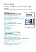 TEST BANK FOR Introduction to Maternity and Pediatric Nursing 8th edition by Gloria Leifer ISBN&colon;978-0323483971 NEW COMPLETE GUIDE WITH RATIONALES 100&percnt; VERIFIED A&plus; GRADE ASSURED&excl;&excl;&excl;&excl;NEW LATEST UPDATE&excl;&excl;&excl;&excl;&excl;&excl;&NewLine;
