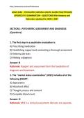 NRNP 6630 &ndash; PMHNP EXAM PACKAGE DEAL QUESTIONS AND ANSWERS WITH VERIFIED SOLUTIONS UPDATED&excl;&excl;&excl;&excl;