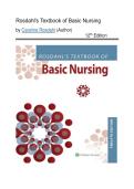 Test Bank - Rosdahl's Textbook of Basic Nursing&comma; 12th Edition &lpar;Rosdahl&comma; 2022&rpar;&comma; Chapter 1-103 Fully Covered