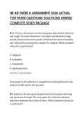 NR 451 WEEK 6 ASSIGNMENT 2026 ACTUAL&NewLine;TEST PAPER QUESTIONS SOLUTIONS VERIFIED&NewLine;COMPLETE STUDY PACKAGE&NewLine;