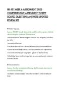 NR 451 WEEK 6 ASSIGNMENT 2026&NewLine;COMPREHENSIVE ASSESSMENT SCRIPT&NewLine;SOLVED QUESTIONS ANSWERS UPDATED&NewLine;REVIEW SET