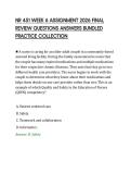 NR 451 WEEK 6 ASSIGNMENT 2026 FINAL&NewLine;REVIEW QUESTIONS ANSWERS BUNDLED&NewLine;PRACTICE COLLECTION&NewLine;