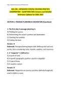 ASA 106 &ndash; ADVANCED COASTAL CRUISING PRACTICE EXAMINATION &ndash; QUESTIONS With Answers and Detailed Rationales Updated for 2026&ndash;2027
