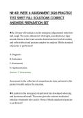 NR 451 WEEK 6 ASSIGNMENT 2026 PRACTICE&NewLine;TEST SHEET FULL SOLUTIONS CORRECT&NewLine;ANSWERS PREPARATION SET&NewLine;