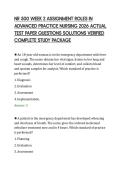 NR 500 WEEK 2 ASSIGNMENT ROLES IN&NewLine;ADVANCED PRACTICE NURSING 2026 ACTUAL&NewLine;TEST PAPER QUESTIONS SOLUTIONS VERIFIED&NewLine;COMPLETE STUDY PACKAGE&NewLine;