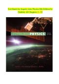 Test Bank for Inquiry into Physics 8th Edition by Ostdiek All Chapters 1 - 12
