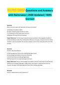 NURS 5663 Questions and Answers with Rationales &vert; 2026 Updated &vert; 100&percnt; Correct