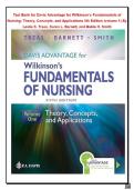Test Bank for Davis Advantage for Wilkinson&rsquo;s Fundamentals of Nursing&colon; Theory&comma; Concepts&comma; and Applications 5th Edition &lpar;volume 1&rpar; By Leslie S&period; Treas&comma; Karen L&period; Barnett&comma; and Mable H&period; Smith&NewLine;