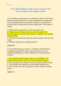 WGU D546 Healthcare Policy and Governence Task &NewLine;1&vert;Latest Update with complete solution 