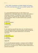 WGU D583&colon; Foundations in Public Health&vert; OA&vert; Explore &NewLine;New 200 Actual Questions and Answers&vert;2026 Update&vert; 100&percnt; &NewLine;Correct&period; 