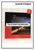 Solutions Manual for An Introduction to Analysis &lpar;Classic&rpar; 4th Ed &ndash; Wade 2018&NewLine;